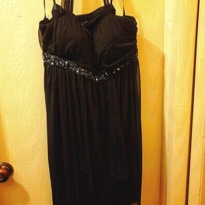 Black dress with accents